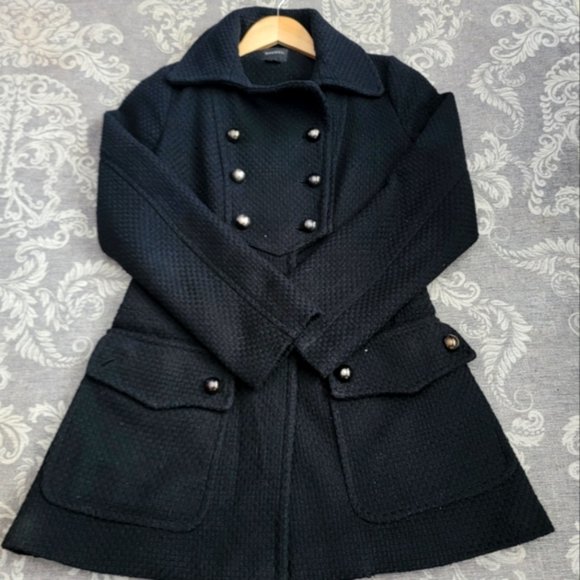 XOXO Fit and Flare Pea Coat Small - Picture 1 of 10